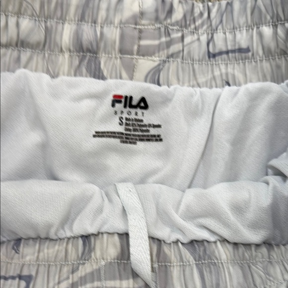 Fila Gray and White Athletic Shorts / E11 - Picture 2 of 4
